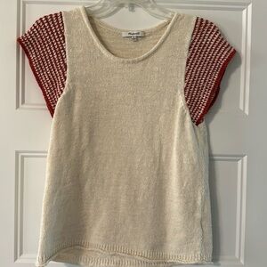 Madewell short sleeved sweater top
